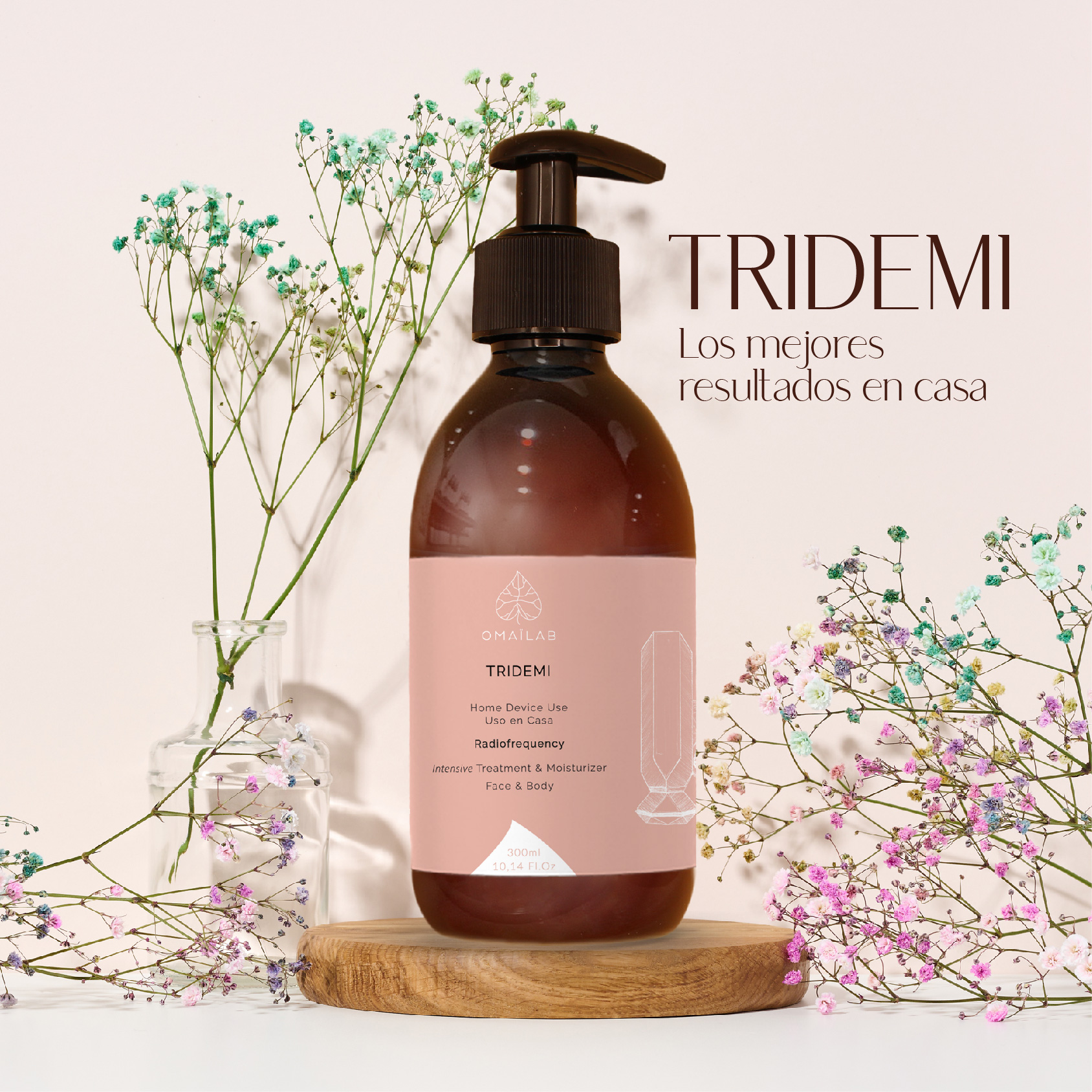 Tridemi Preparation gel tripollar ecológico Omaïlab radiofrecuencia